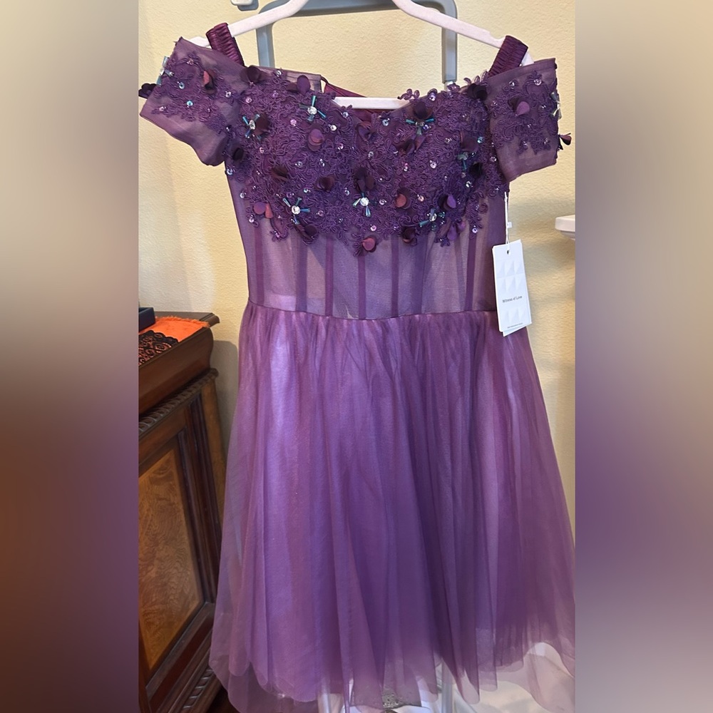 Elegant Purple Dress brand new with tag